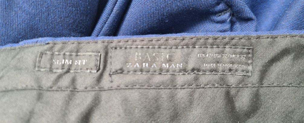 Garnitur meski zara slim fit granatowy