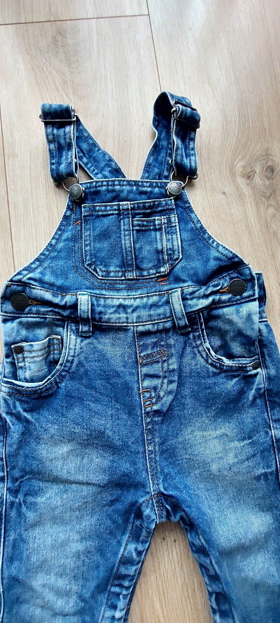 Ogrodniczki jeansowe chłopięce 92cm