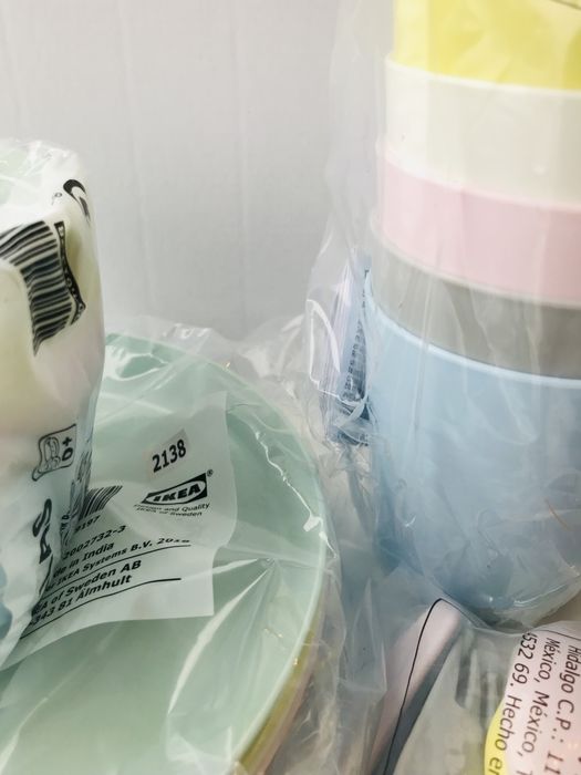 Ikea - Zestaw Miski, Talerze, Kubki, Sztućce Cena/Całość. Nowe