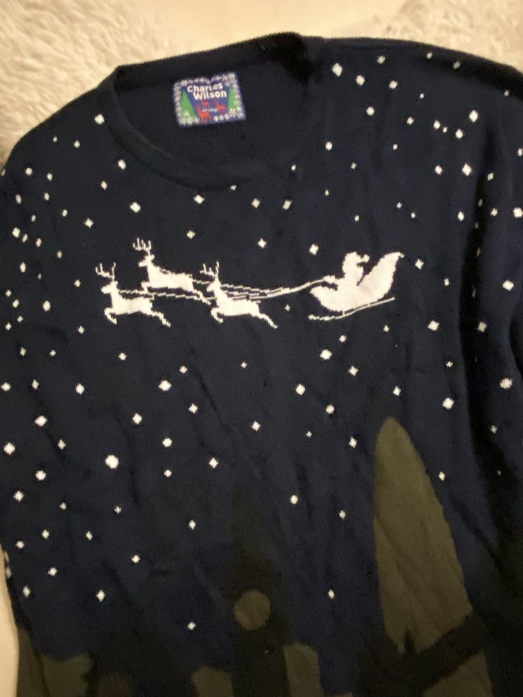 Świąteczny  sweter męski Charles Wilson  rozm XXL/3XL renifer