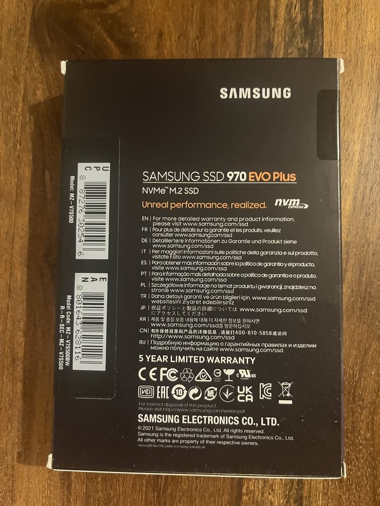 Dysk Samsung 970 EVO Plus NVMe M.2 SSD 500GB
