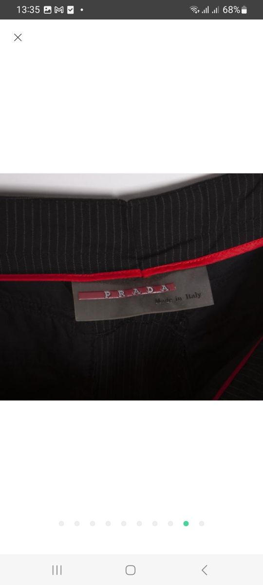 Prada оригінальні штани red tab pants