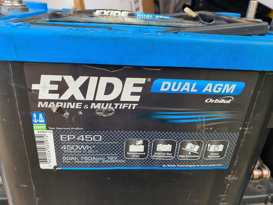 Bateria 12v solar deep cycle autocaravana campismo Exige DC27 110ah