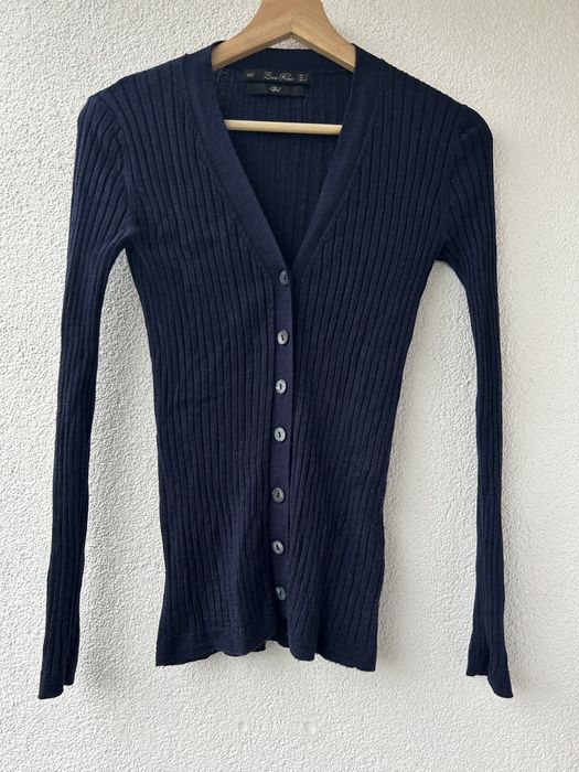 Zara wełniany kardigan wełna S