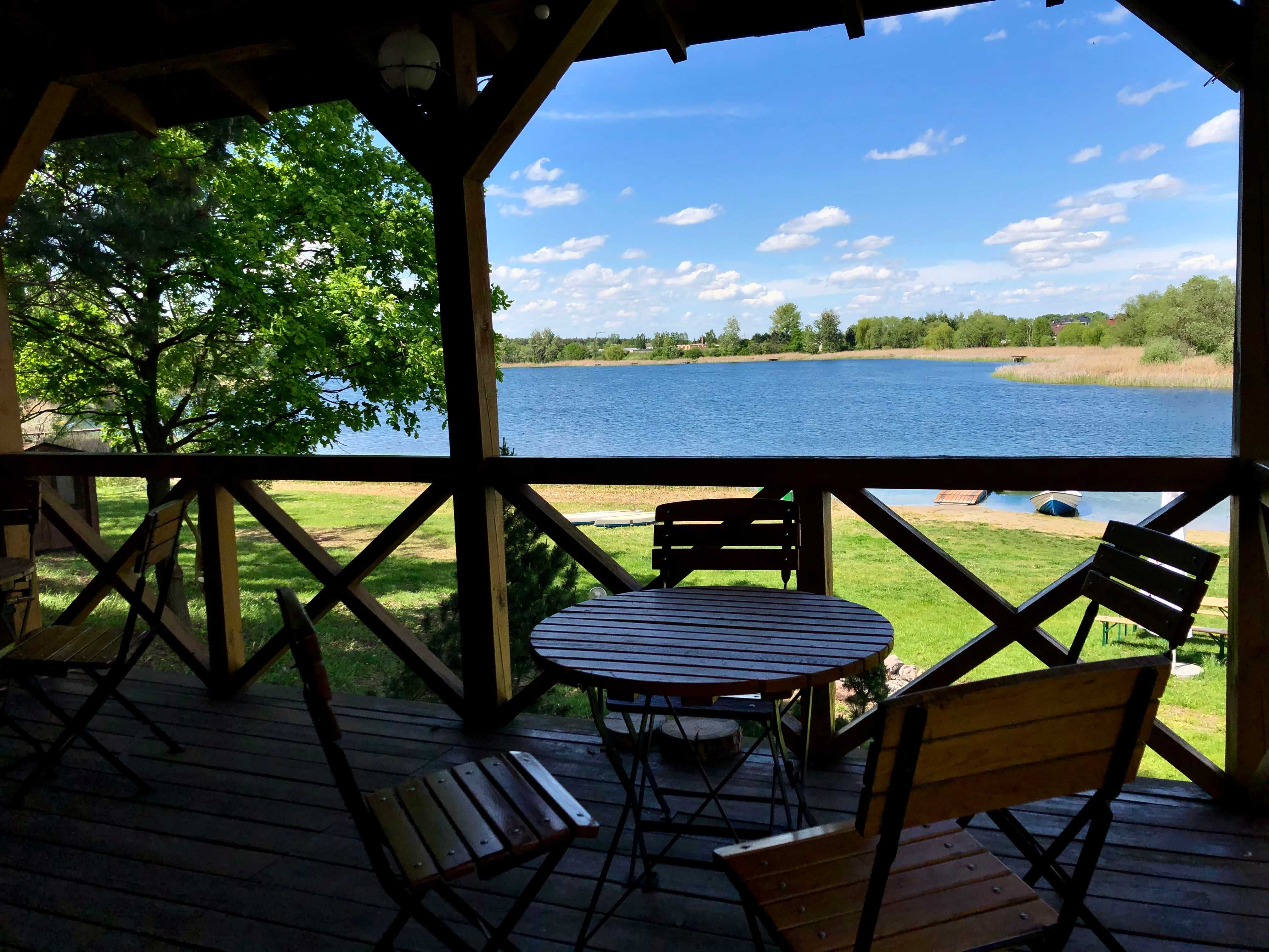 Majówka/AB domki całoroczne nad jeziorem 15min od Poznania/sauna