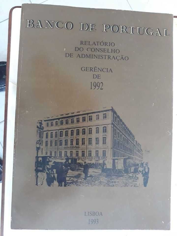 Antigo Livro de Relatório de Contas do Banco de Portugal (1992)