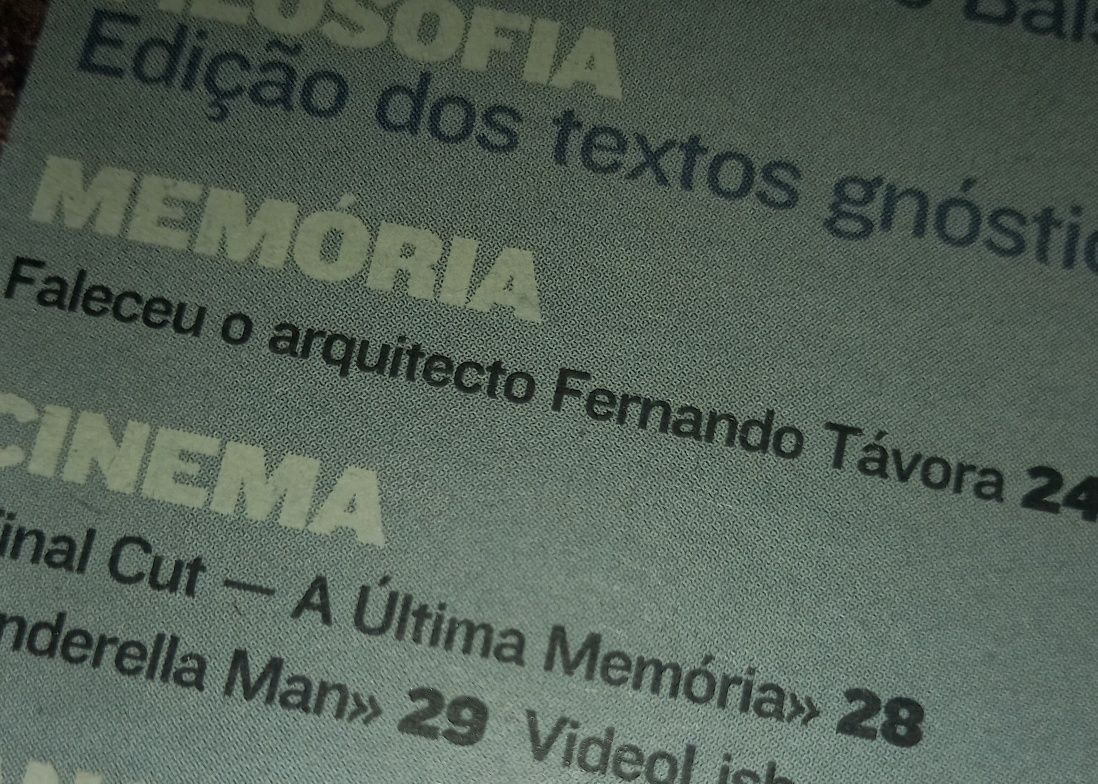 Fernando Távora no fim desenhado por Álvaro Siza Vieira  2005