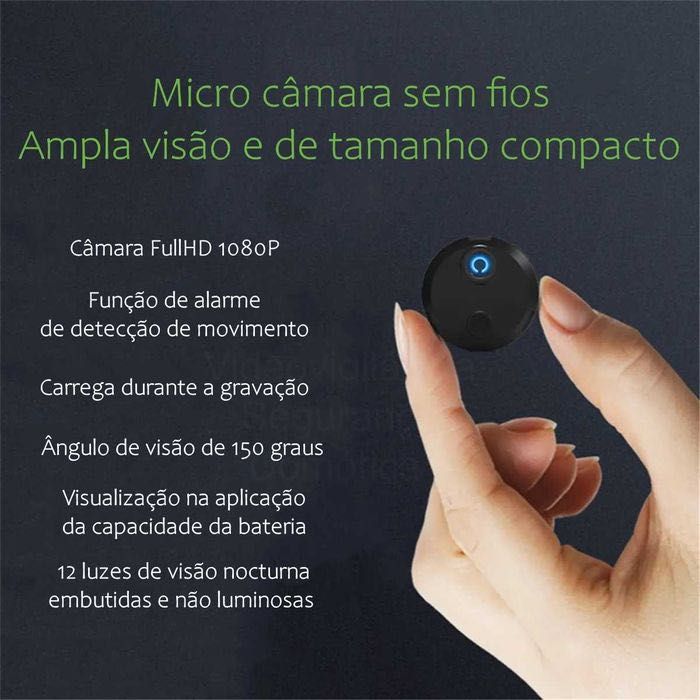 Micro Câmara * FullHD * WiFi * Visão Noturna * Controlo pela APP