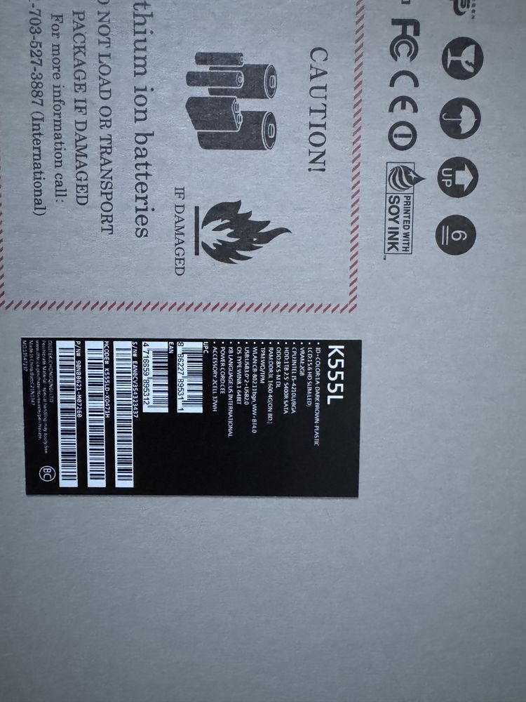Notebook Assus K555LD-XO471H