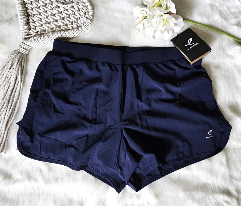 Spodenki sportowe dziewczęce szybkoschnące 2w1 Energetics rozm. 176