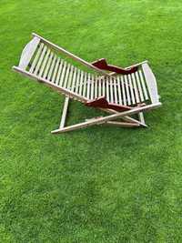 Fotel drewniany ogrodowy składany