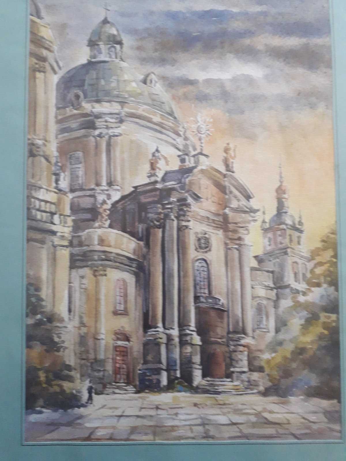 Картины акварель, Львов, Крым, Умань, Ужгород.  и др.
