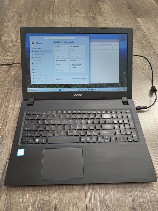 Laptop Acer i3 7gen 20Gb RAM  120SSD