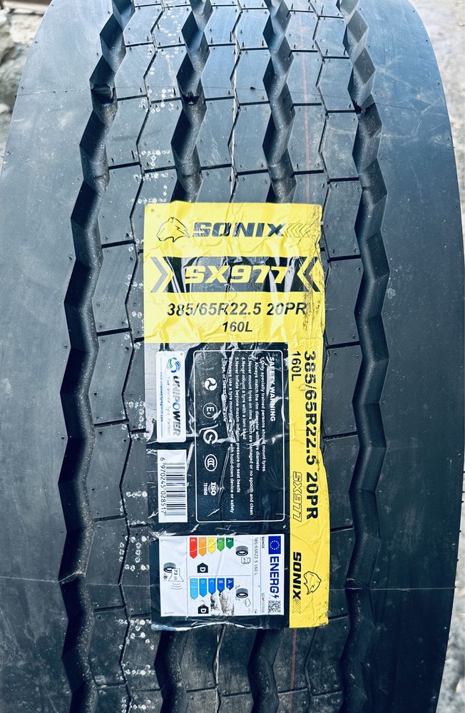Шини нові 385/65 R22.5 SONIX SX 977 з ПДВ