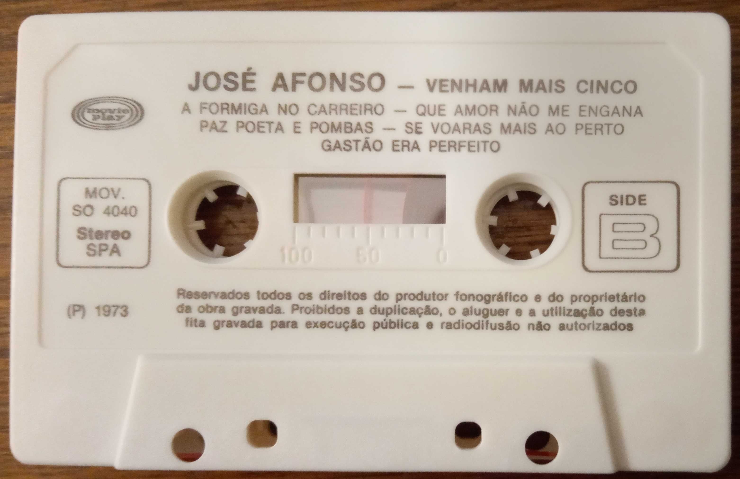 José Afonso	- - - - -		Venham Mais Cinco	- - - - -	K7