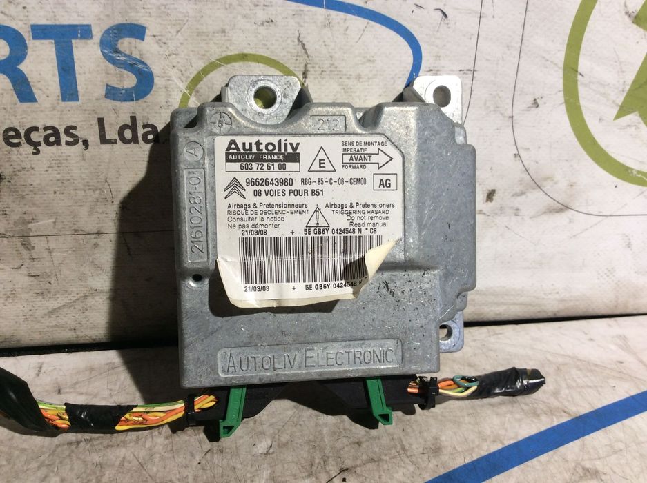 Centralina de airbag Citroen C4 2008 Ref. 603726100