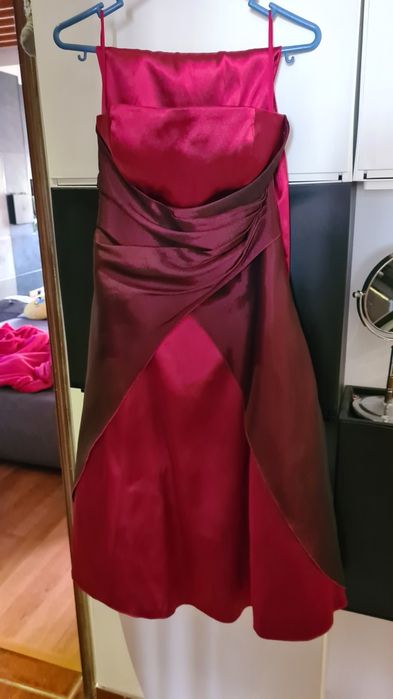 Vestido festa bordeaux