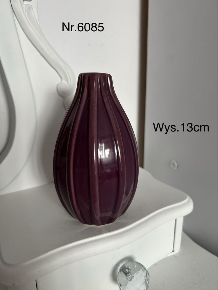 Wazonik ceramiczny fioletowy nr.6085