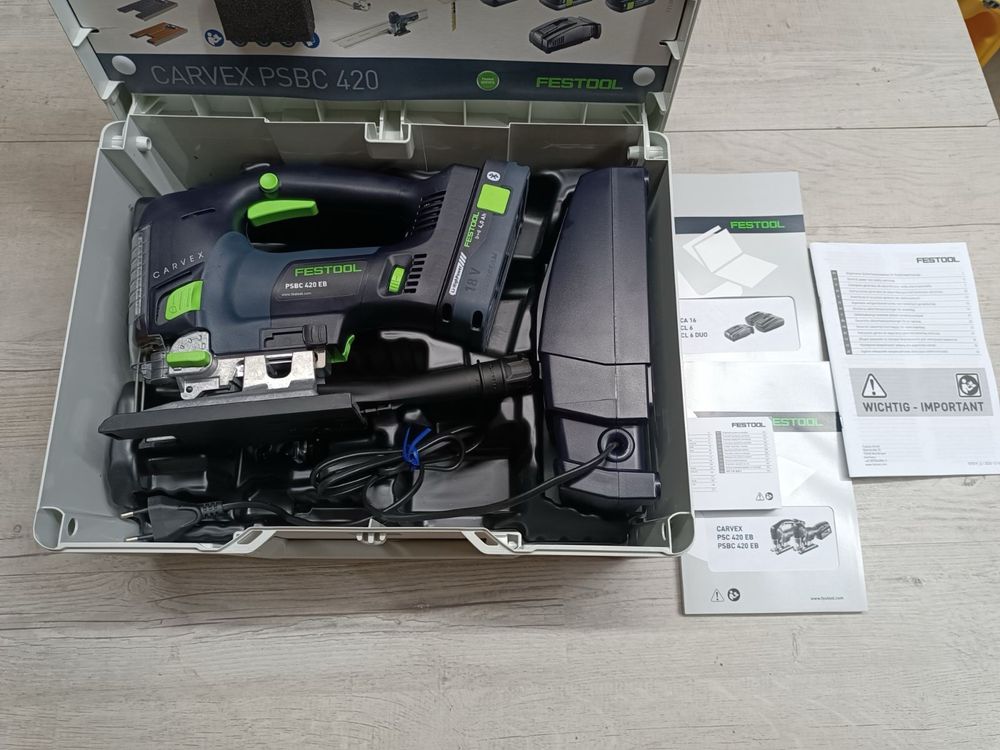 Festool PSBC 420 EB  09.2023й рік безщітковий лобзик Фестул