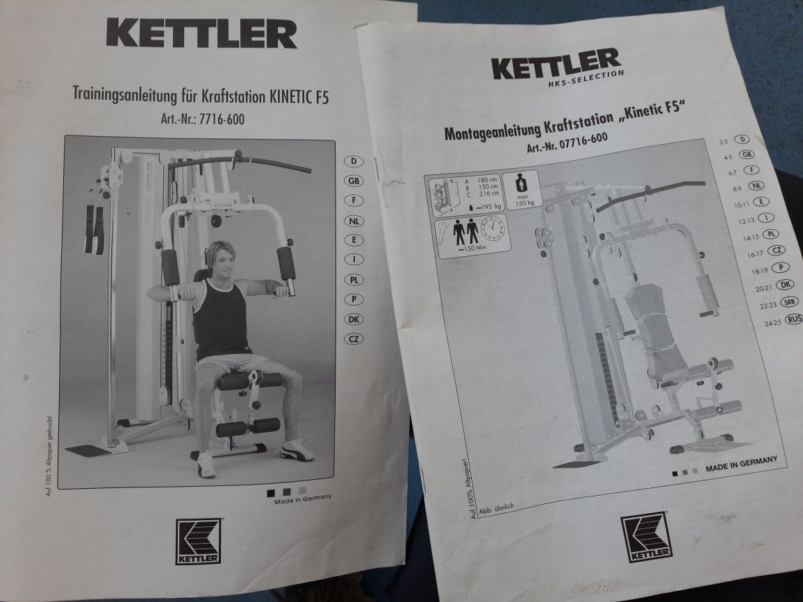 Siłownia atlas kettler kinetic f5 jak nowy Dowóz Wysyłka