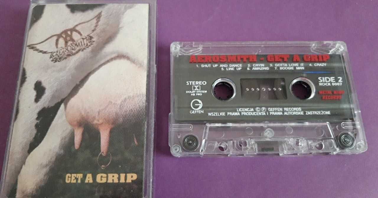 Aerosmith – Get A Grip , 1993 KASETA MAGNETOFONOWA 2 wersje