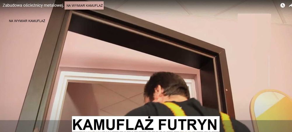 drzwi wewnęrzne NA WYMIAR KAMUFLAŻ maskowanie ZABUDOWA ościeżnicy