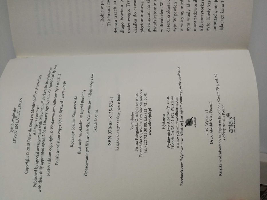 Książka "Żyj i pozwól żyć" Groen Hendrik !!!