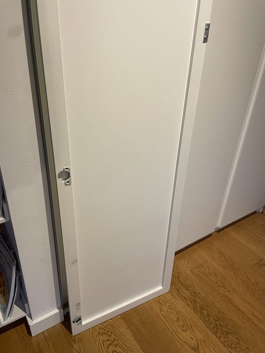 Drzwi Ikea Fardal 50x229 biale szklane matowe