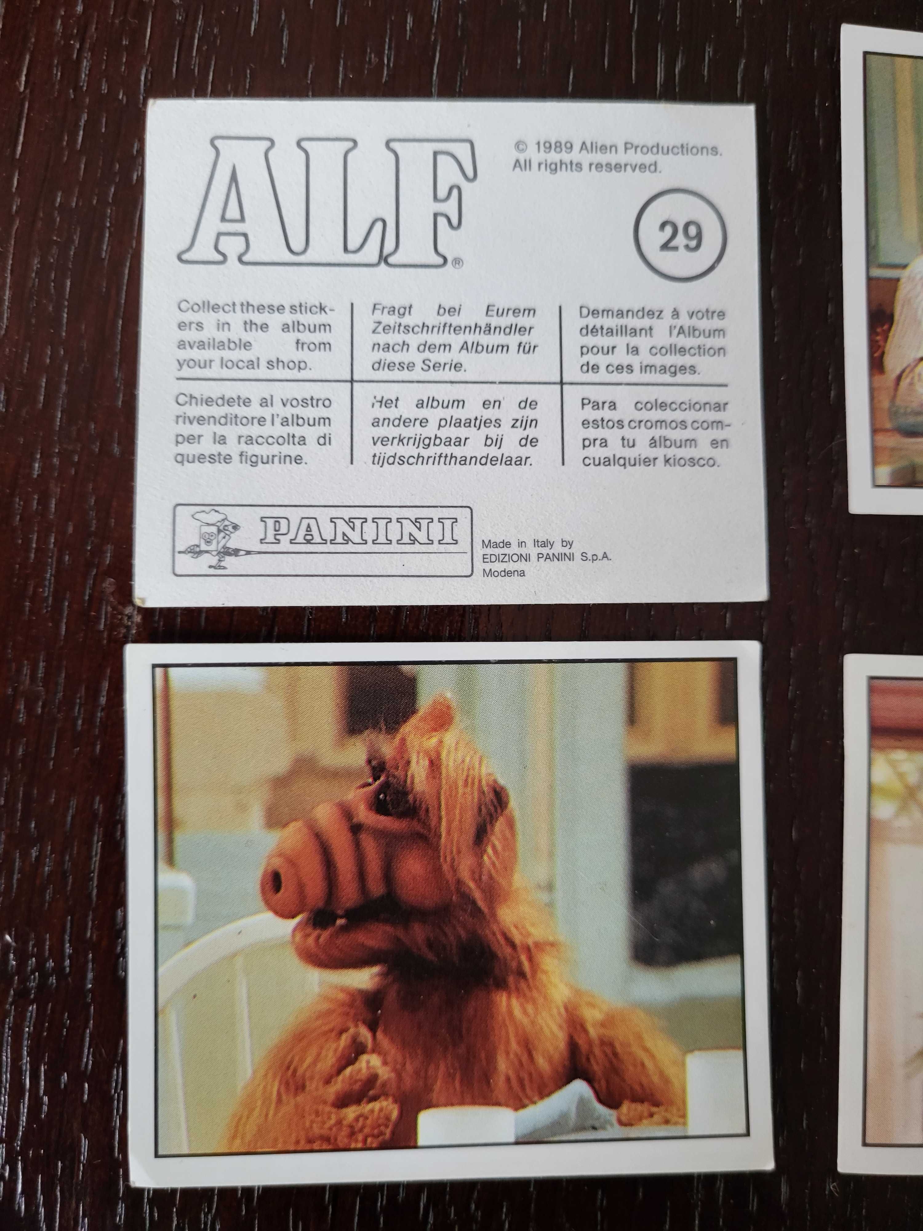 Kolekcjonerskie Unikatowe Karty z Serialu ALF Panini