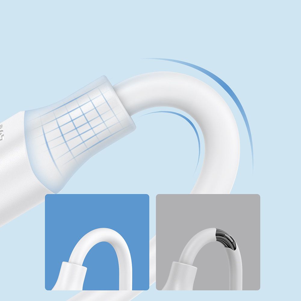 kabel przewód usb-c - usb-c 480mb/s 60w 1m biały