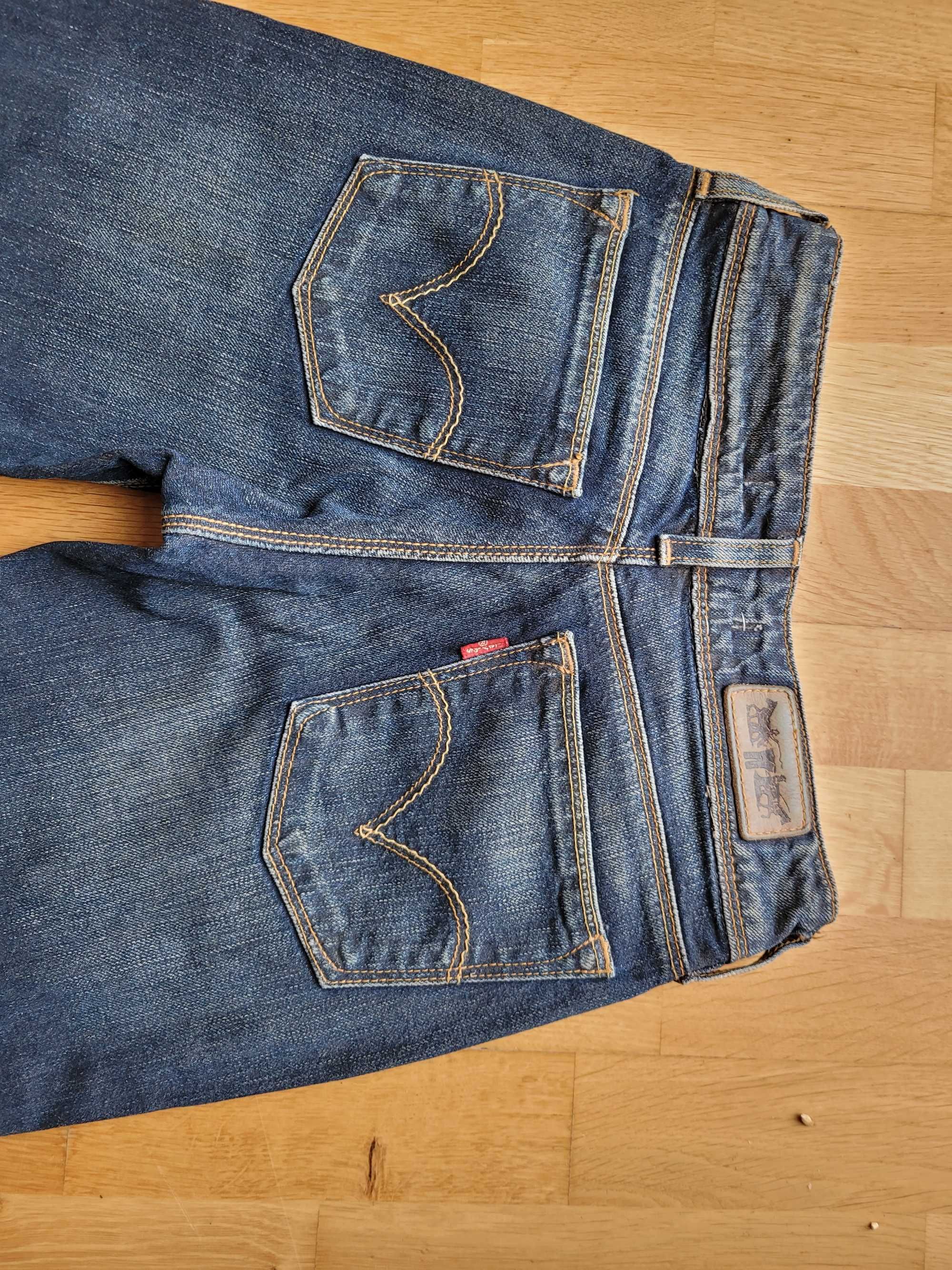 LEVI'S 570 spodnie jeans dzwony XS