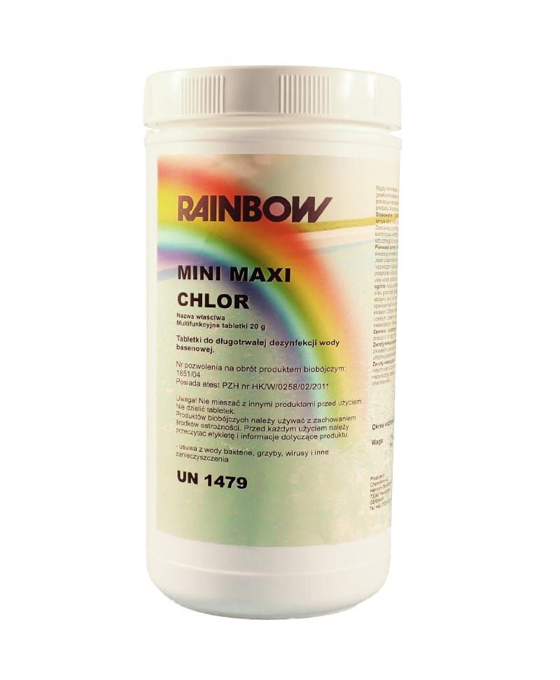 Tabletki multifunkcyjne mini maxi RAINBOW 1 kg 20g