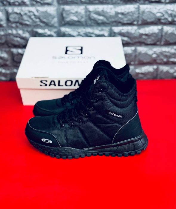 Зимние качественные термо ботинки Salomon/ чоловічі черевики саломон