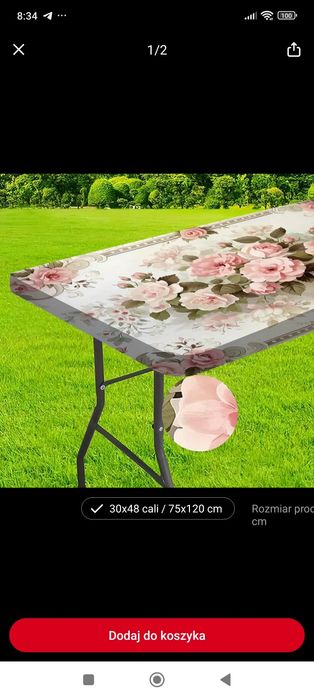 Obrus na stół na gumce