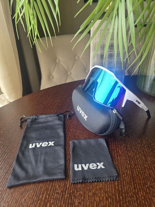 Okulary przeciwsłoneczne White / rowerowe sportowe bieganie MTB