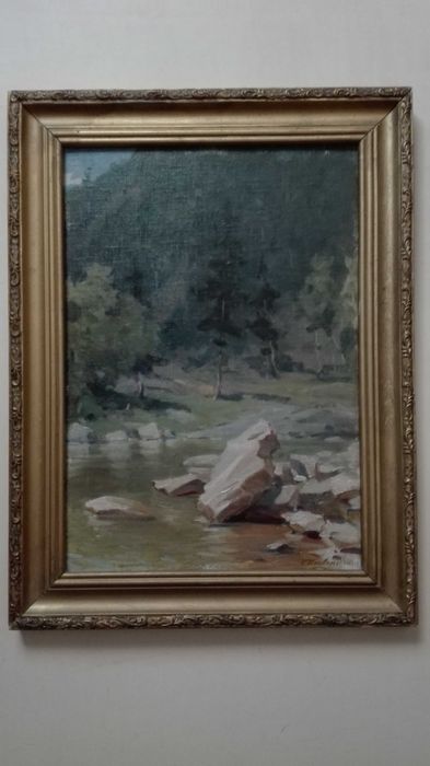 Біля Яремче 1958р. худ. Карпо Трохименко (1885-1979р) холст масло