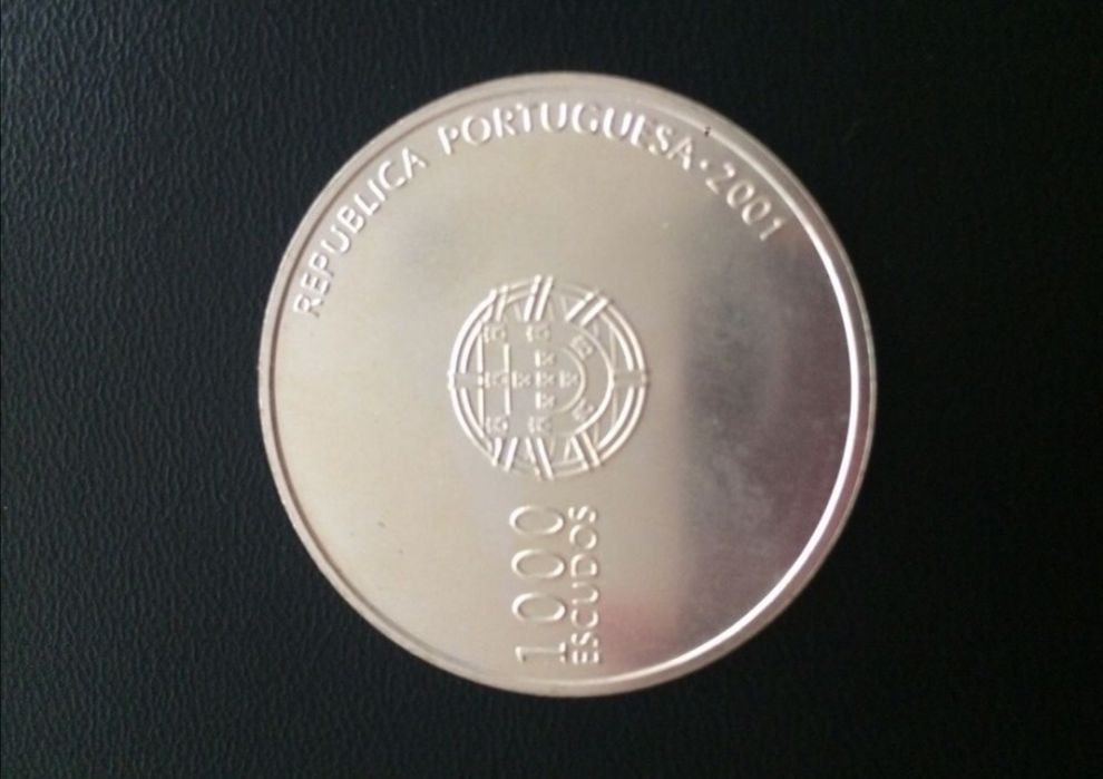 Moeda prata 1000 escudos - Euro 2004