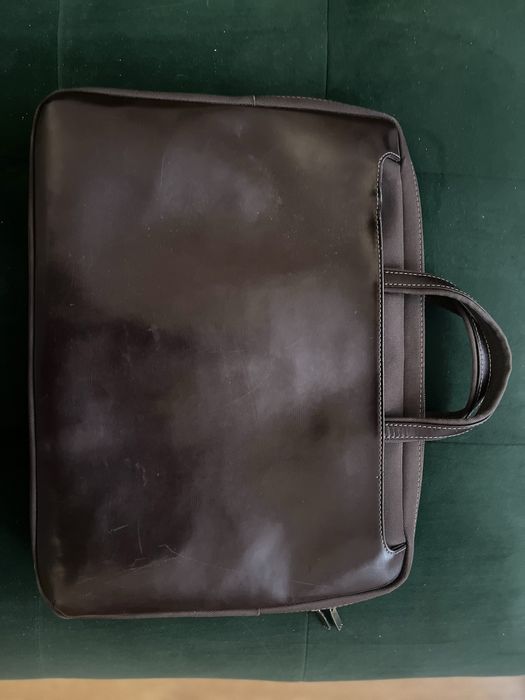 Шкіряна сумка для ноутбука