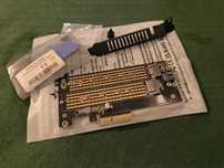 Adapter PCI-e x4 przejściówka SSD karta m.2 NVMe