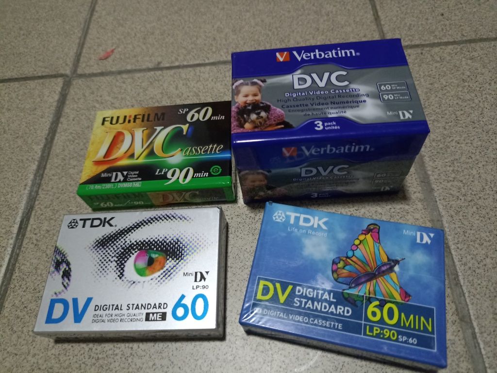 Cassete mini DV seladas