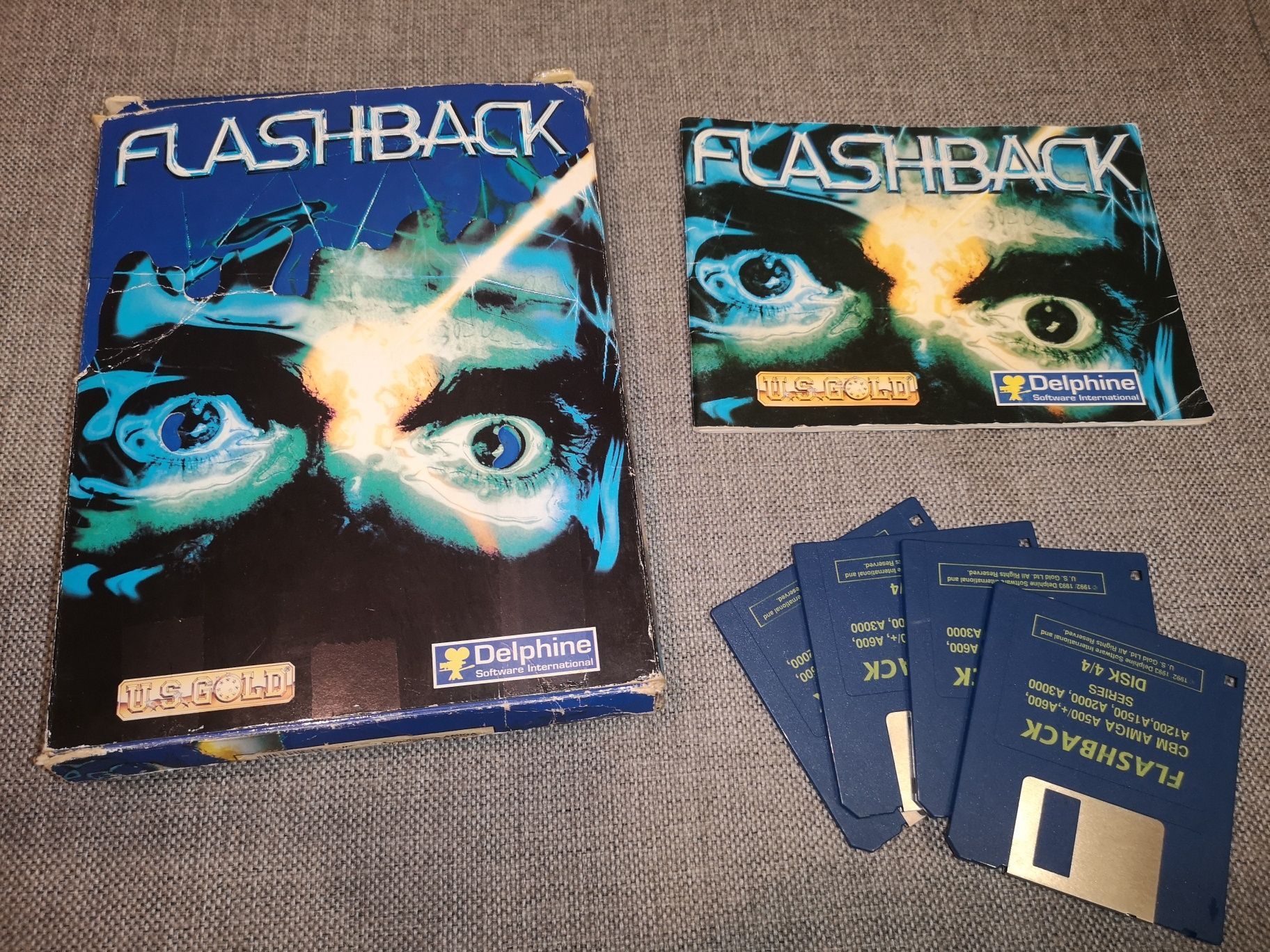 Flashback AMIGA gra BIG BOX Retro 1993 (rzadkość na rynku)