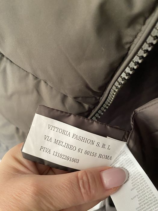 Płaszcz puch naturalny i kaptur z jenotem r. 46