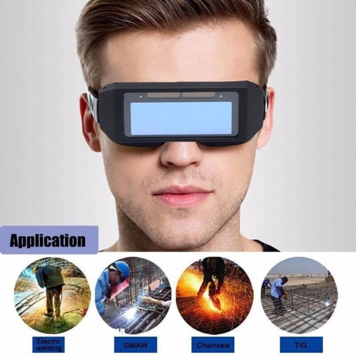 Gogle Spawalnicze z Funkcją Samo-Zaciemnienia i Ładowania Solarnego