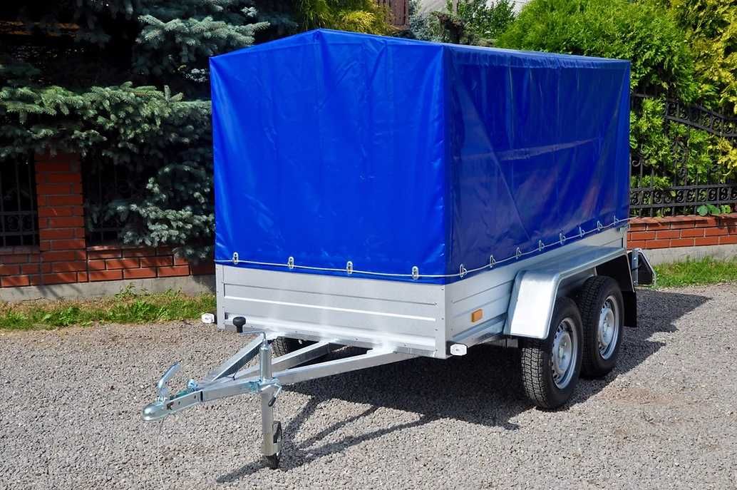 przyczepa lekka kat b 250x130m mocna solidna 2 osie tandem