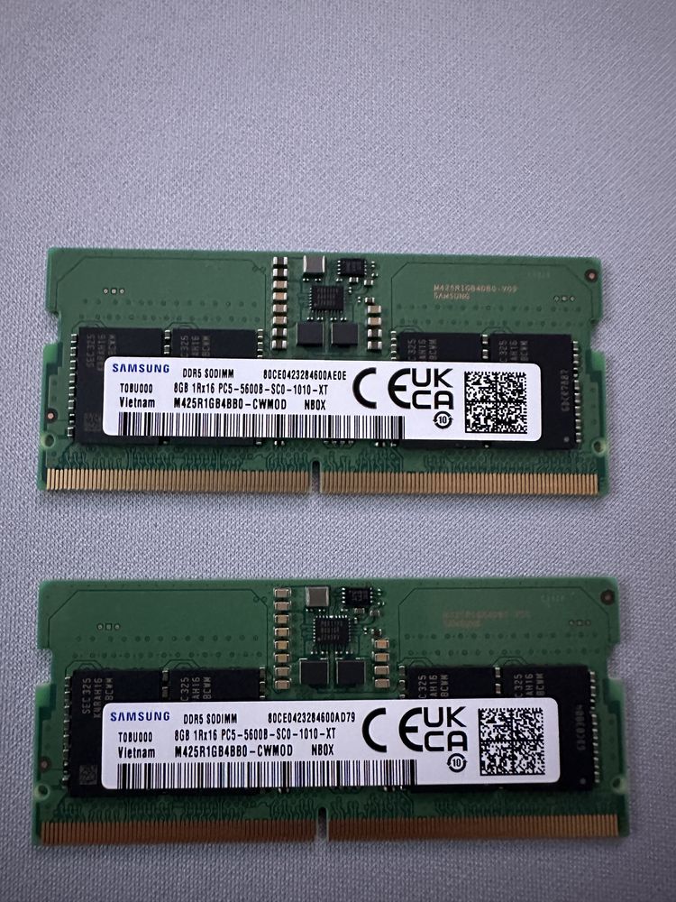 DDR5-5600Mhz Samsung 2x8GB 16Gb