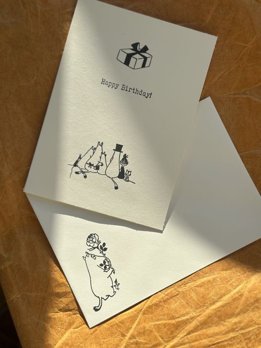 Kartka urodiznowa urodziny prezent Muminek Muminki