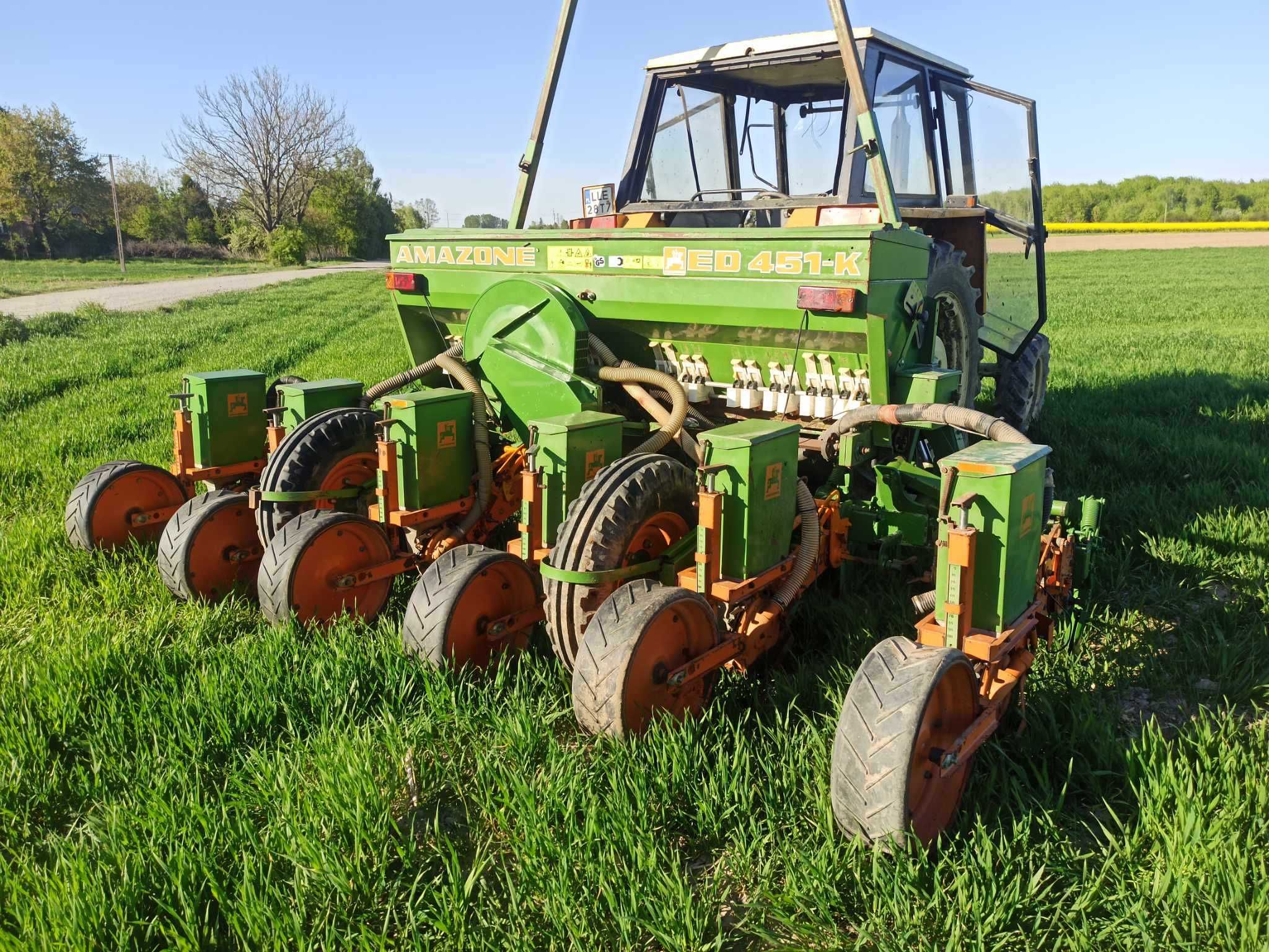 Siewnik do kukurydzy Amazone ED 451-K 6 rzędowy składany hydraulicznie