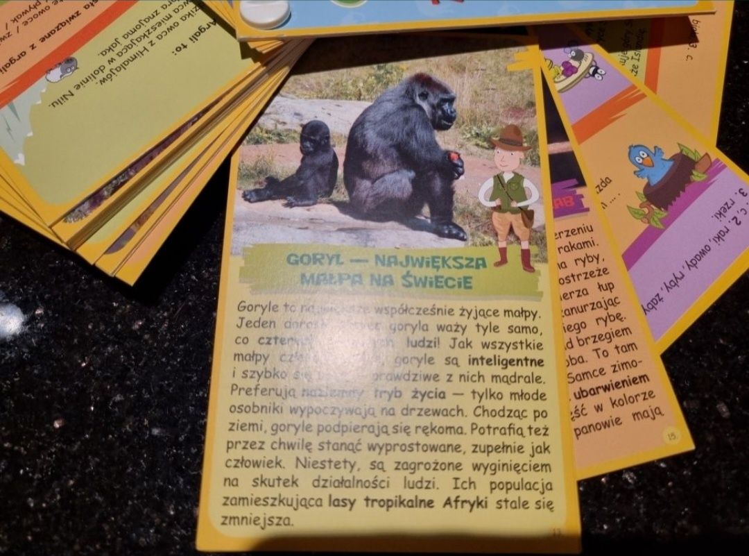 Super Quiz zwierzęta ciekawostki pytania o zwierzętach gra książeczka