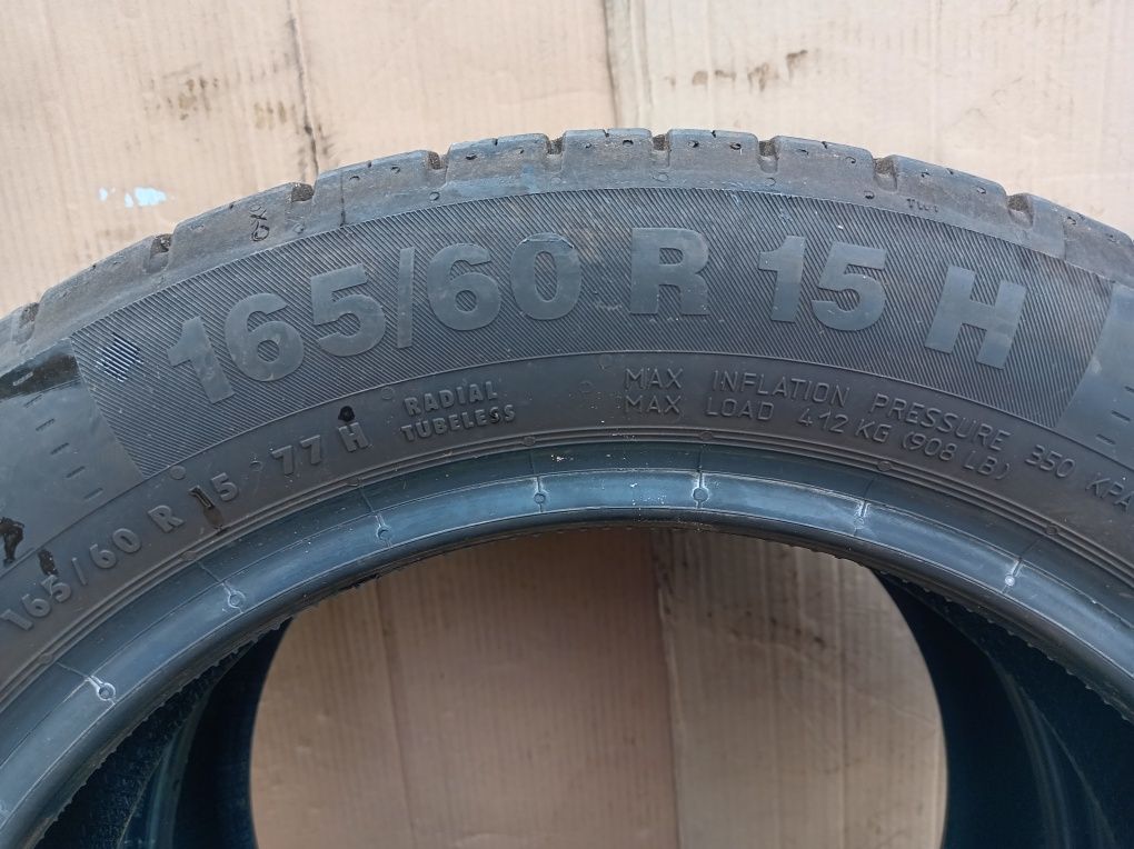 4 opony letnie 165 /60 R15   Continental