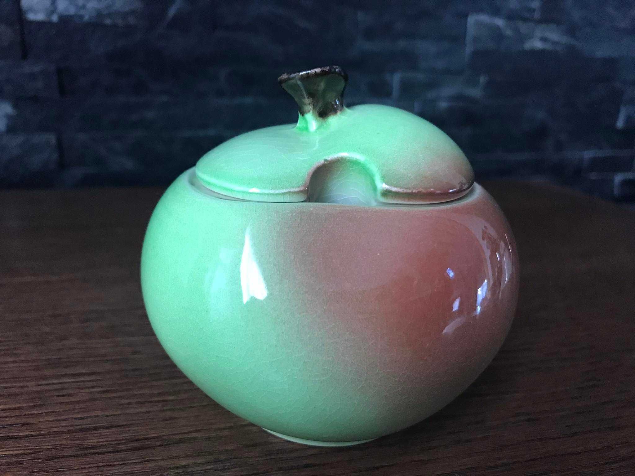 Jabłko cukiernica porcelana sygnowana